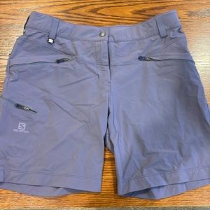 Salomon size 12 shorts. Excellent condition! Grayish/purple in color.